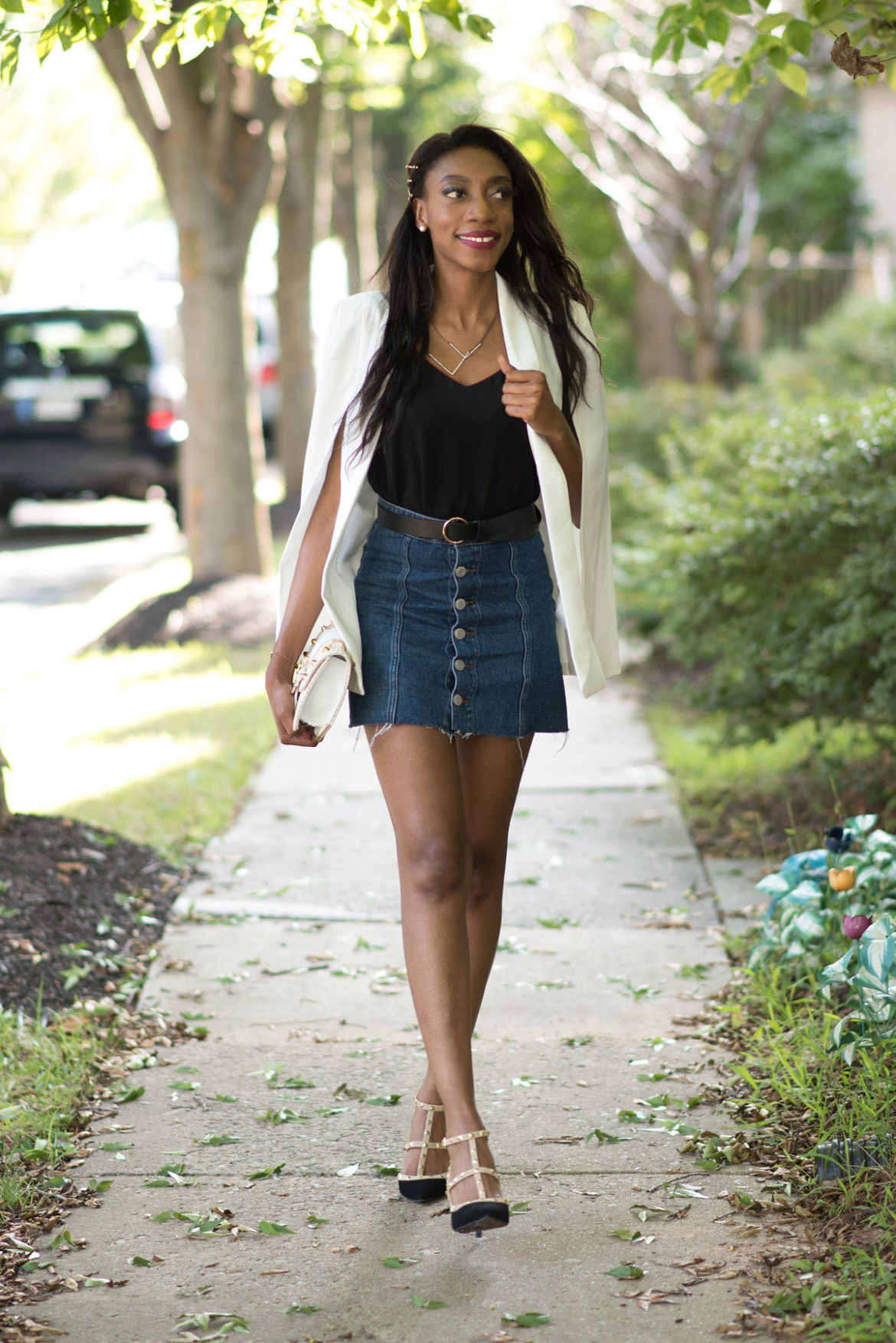 12,147 Denim Skirt Street Style Stock Photos, High-Res Pictures, and Images  - Getty Images